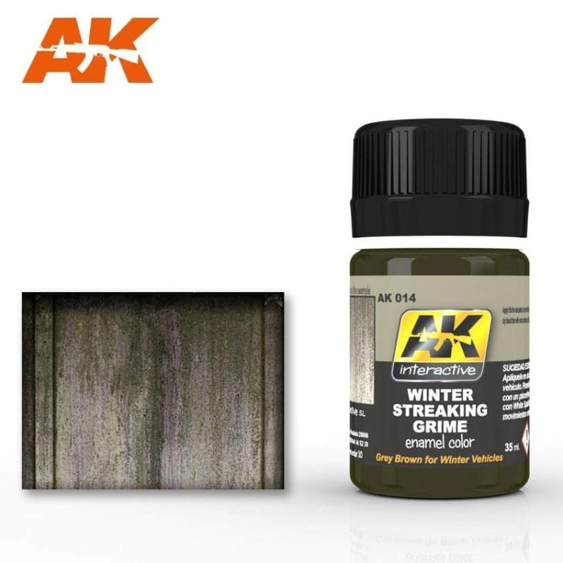 AK Interactive Hobby AK Interactive - Weathering Products - Streaking Grime for Winter Vehicles 35ml