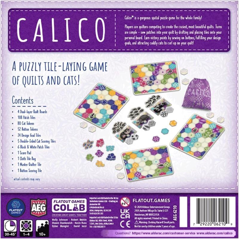 Alderac Entertainment Group Board & Card Games Calico - Card Game
