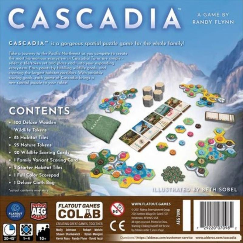 Alderac Entertainment Group Board & Card Games Cascadia - Board Game