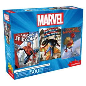 Aquarius Jigsaws Marvel 500pc (3x500pc) Aquarius