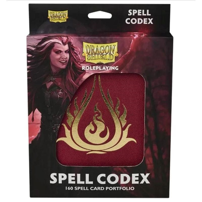 Arcane Tinmen Roleplaying Games Dragon Shield - Roleplaying Spell Codex - Blood Red