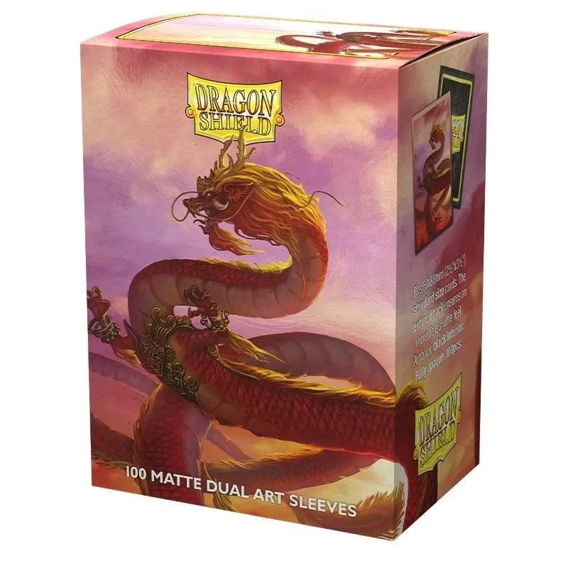Arcane Tinmen Trading Card Games Card Sleeves - Dragon Shield - Chinese New Year - Matte Dual (100) (63x88mm) (08/12/2023 release)