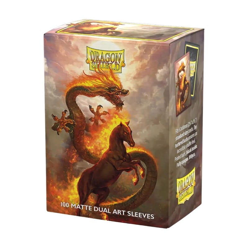 Arcane Tinmen Trading Card Games Card Sleeves - Dragon Shield - Dual Matte Art - Lunar New Year 2026 - Fire House (05/12/2025 Release)