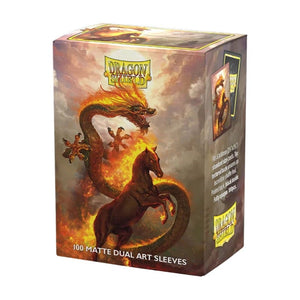 Arcane Tinmen Trading Card Games Card Sleeves - Dragon Shield - Dual Matte Art - Lunar New Year 2026 - Fire House (05/12/2025 Release)