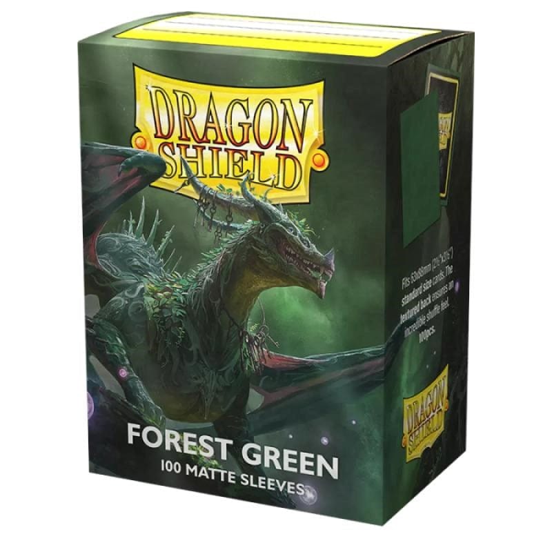 Arcane Tinmen Trading Card Games Card Sleeves - Dragon Shield - Forest Green Matte