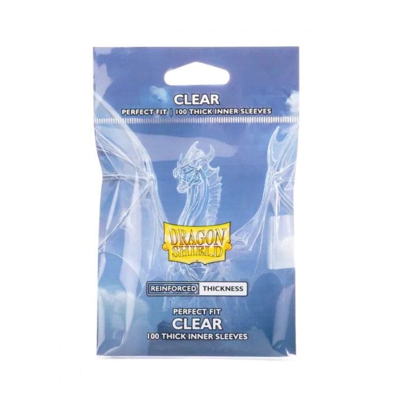 Arcane Tinmen Trading Card Games Card Sleeves - Dragon Shield - Perfect Fit Inner - Thick - Clear (21/11/2025 Release)