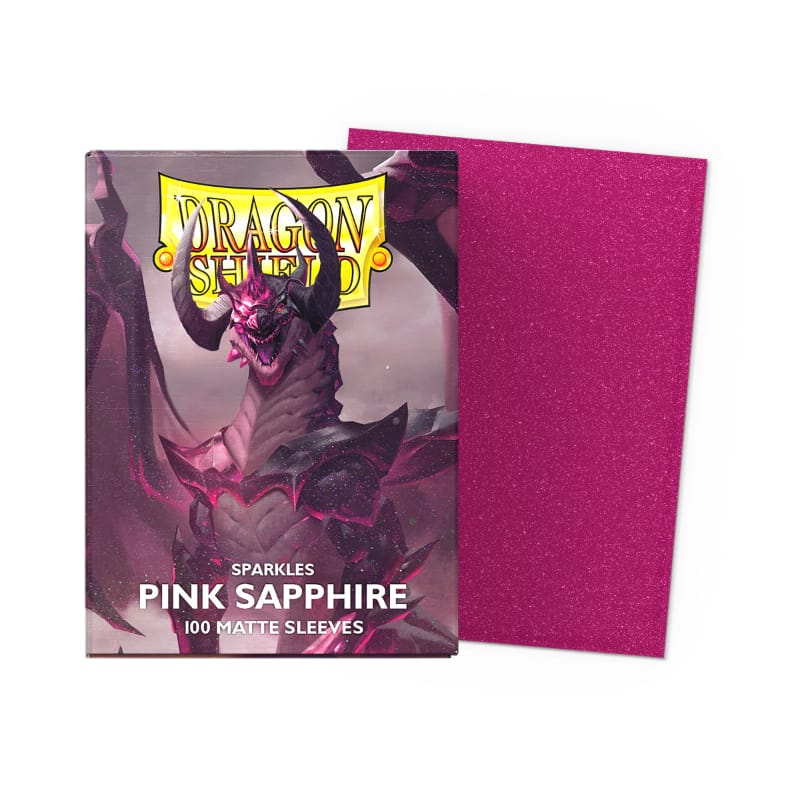 Arcane Tinmen Trading Card Games Card Sleeves - Dragon Shield - Sparkles Matte - Pink Sapphire