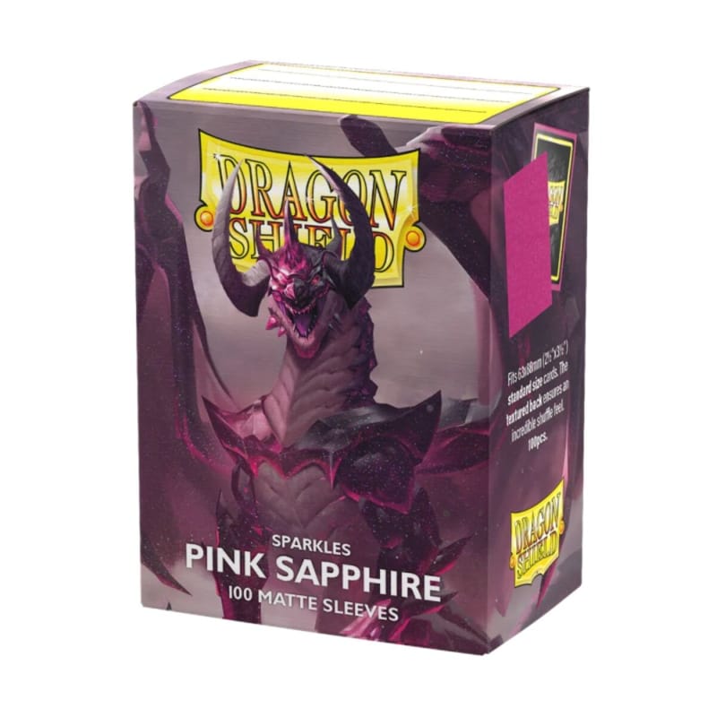 Arcane Tinmen Trading Card Games Card Sleeves - Dragon Shield - Sparkles Matte - Pink Sapphire
