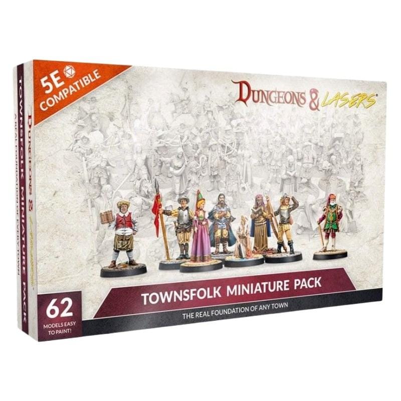 Archon Studios Miniatures Dungeons & Lasers Miniatures - Townsfolk Miniature Pack