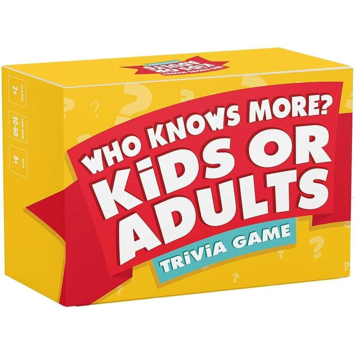 Kids vs Adults - Who Knows More Trivia Card Game