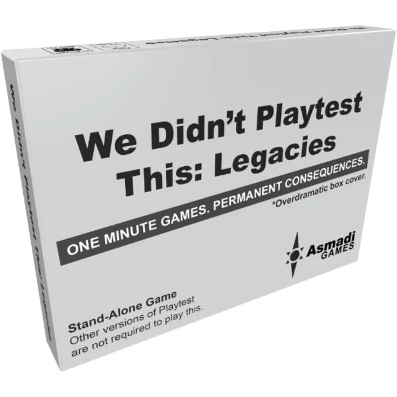 Asmadi Games Board & Card Games We didn't Playtest this Legacies (Grey Box)