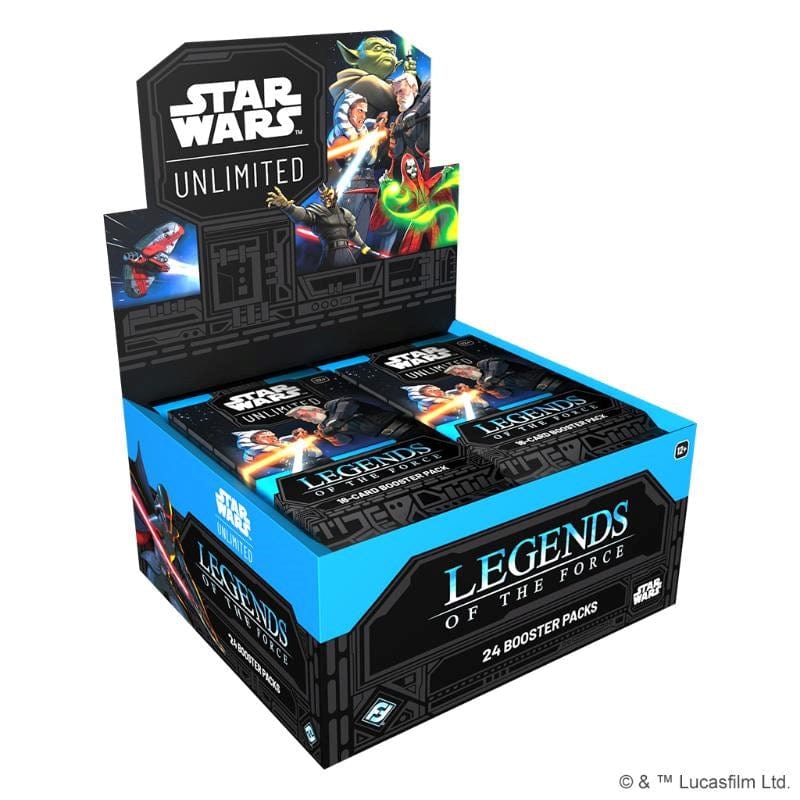 Asmodee Trading Card Games Star Wars Unlimited TCG - Legends of the Force - Booster Box (24) (04/07/2025 Release)