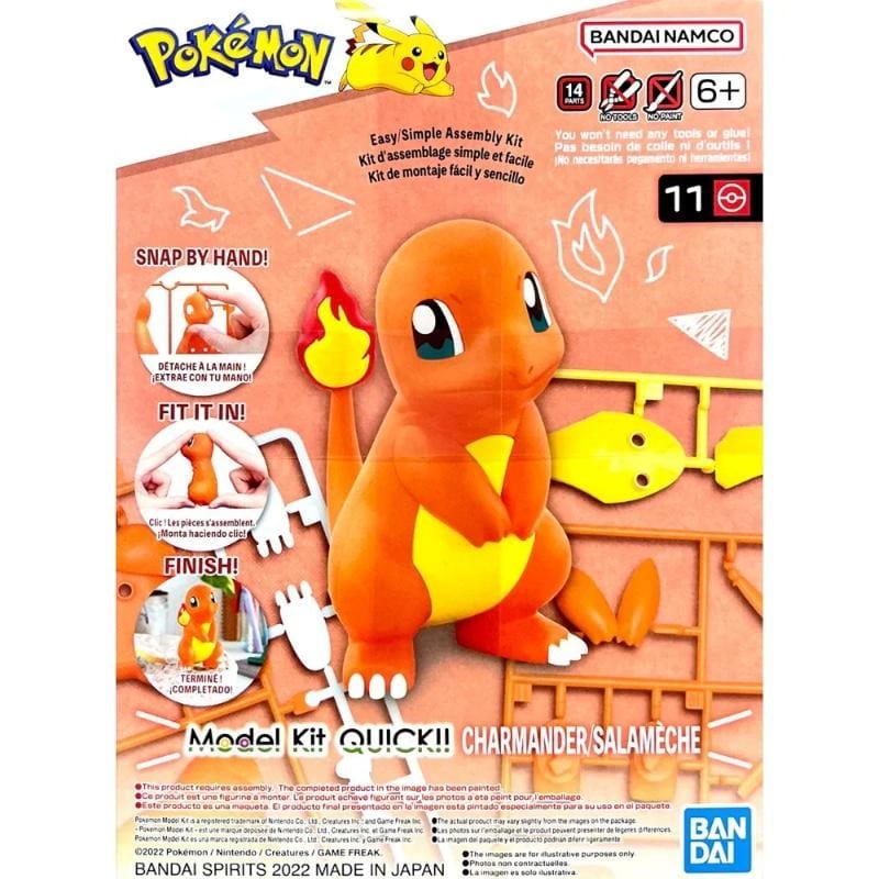 Bandai Hobby Pokemon Model Kit Quick - Charmandaer 11
