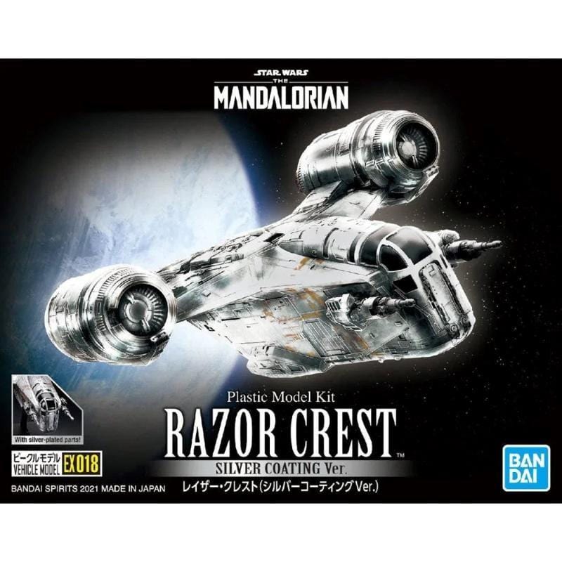 Bandai Hobby Star Wars Vehicle Model EX 018 Razor Crest - Silver Coating Version