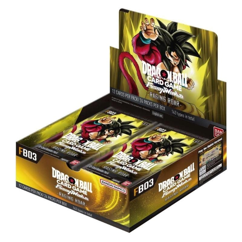 Bandai Trading Card Games Dragon Ball Super TCG - Fusion World - Raging Roar Booster Box (24) [FB03] (ONE Per Customer)