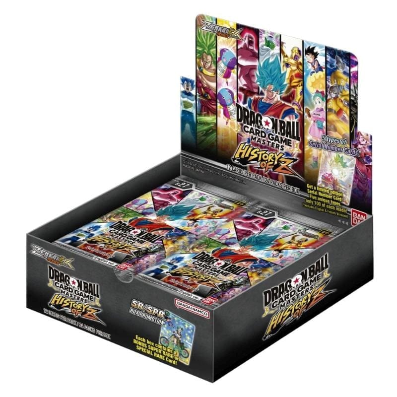 Bandai Trading Card Games Dragon Ball Super TCG - Masters - History of Z [B27] Booster Box (24) + Box Topper