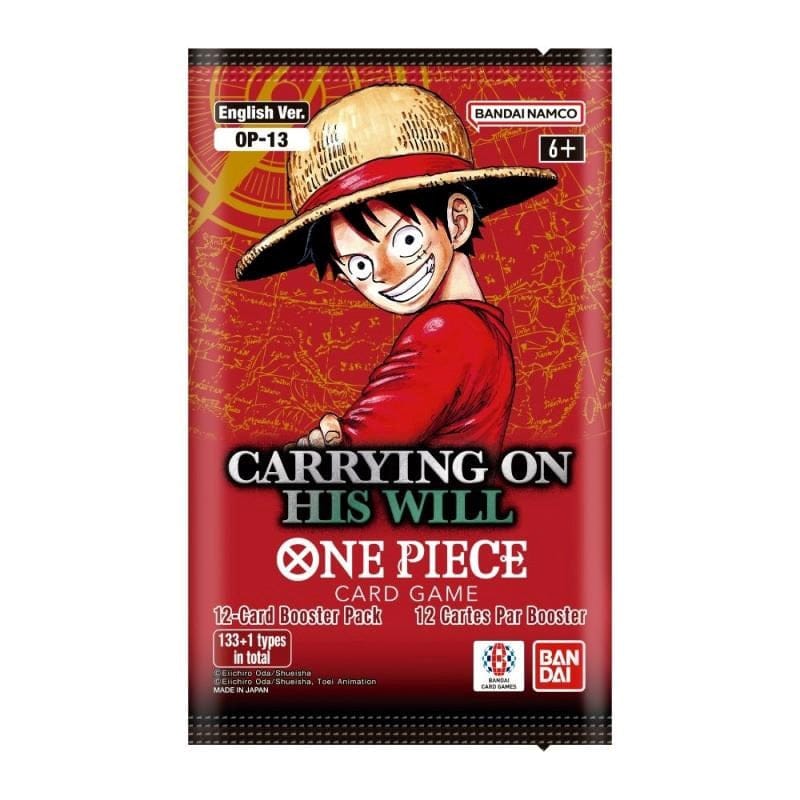 Bandai Trading Card Games One Piece Card Game - Carrying On His Will Booster (OP-13) (Three Per Customer)
