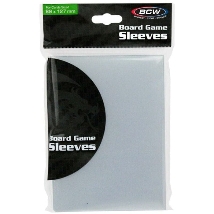 Card Sleeves - BCW Board Game Sleeves - Double Size Clear (89mm x 127mm) (50)