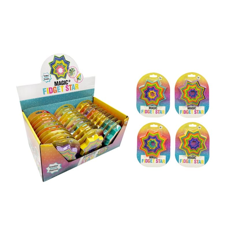 Bensons Trading Company Novelties Magic Fidget Star (Assorted Colours)
