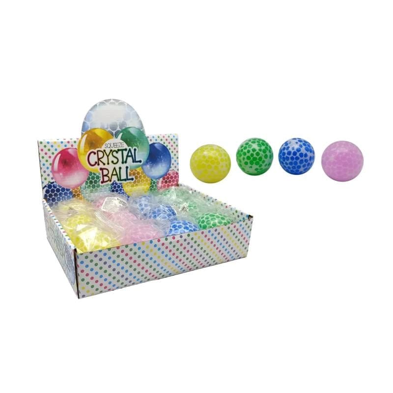 Bensons Trading Company Novelties Squeeze Crystal Ball 6cm (Assorted Colours)