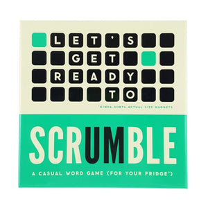 Brass Monkey Board & Card Games Scrumble - Casual Word Game for Your Fridge
