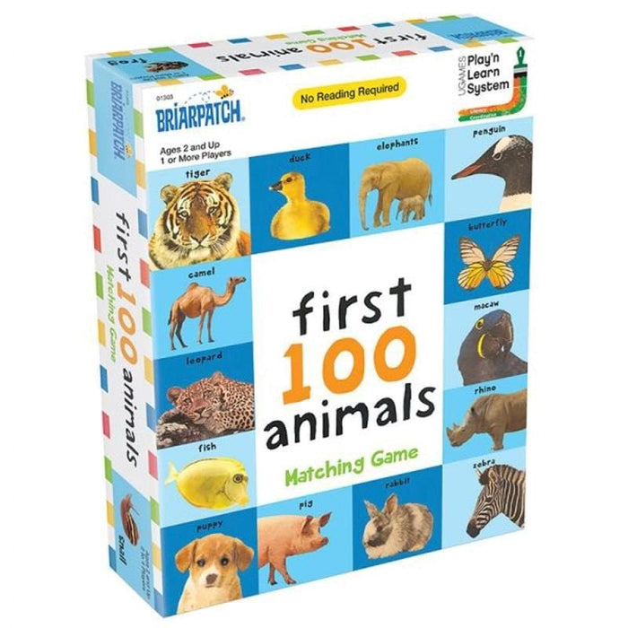 First 100 - Animals - Matching Card Game