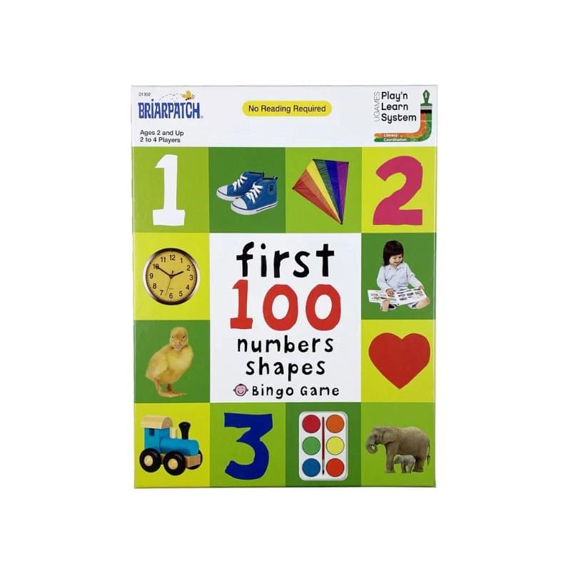 Briarpatch Board & Card Games First 100 - Numbers Shapes - Bingo Game