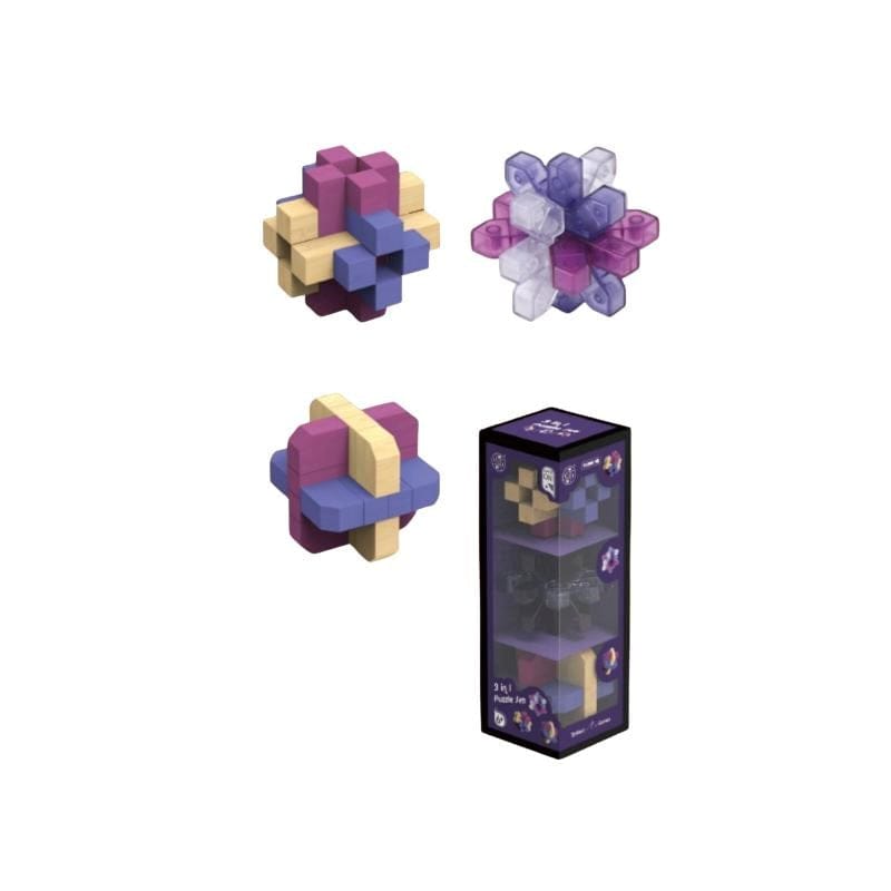 Brilliant Games Logic Puzzles 3 in 1 Puzzle Set - Purple - Puzzles and Games