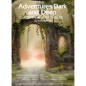 BRW Games Roleplaying Games Adventures Dark and Deep RPG - Book of Lost Tables (Hardcover)