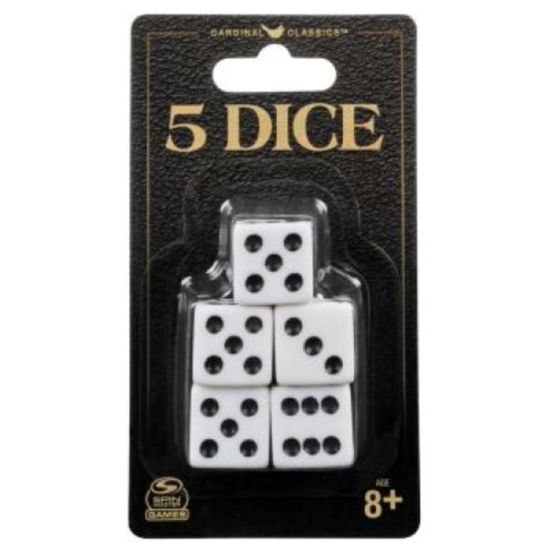 Cardinal Dice Pack of 5 Dice (Hangsell) - Cardinal (Refresh)