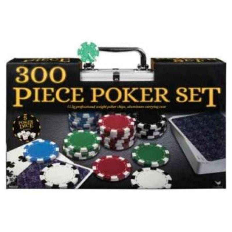 Cardinal Playing Cards Poker Chips - 300 Blank in Silver Case 11.5gm (Cardinal)