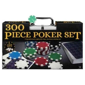 Cardinal Playing Cards Poker Chips - 300 Blank in Silver Case 11.5gm (Cardinal)