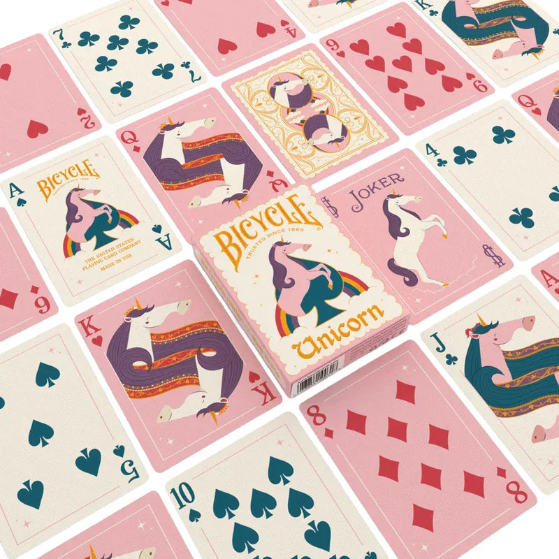 Cartamundi Playing Cards Playing Cards - Bicycle Unicorn Pink