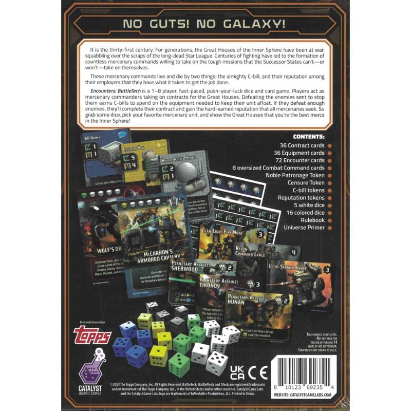 Catalyst Game Labs Board & Card Games Encounters - Battletech (TBD 2024 release)