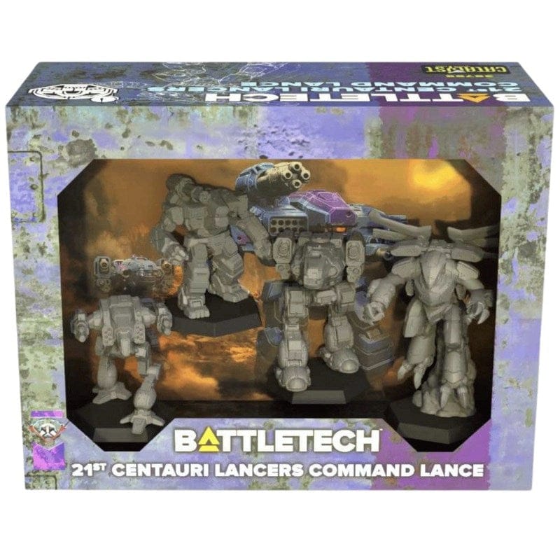 Catalyst Game Labs Miniatures Battletech - 21st Centauri Lancers Command Lance (15/11/2025 Release)