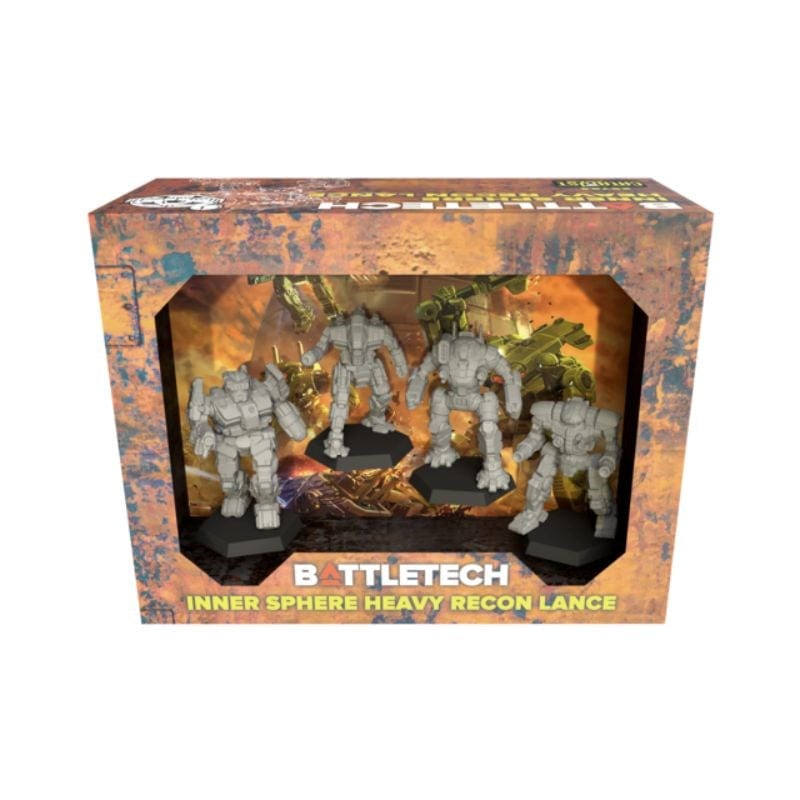 Catalyst Game Labs Miniatures Battletech - Mercenaries - Inner Sphere Heavy Recon Lance (TBD 2024 release)