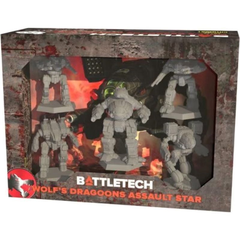 Catalyst Game Labs Miniatures Battletech - Mercenaries - Wolf Dragoons Assault Star