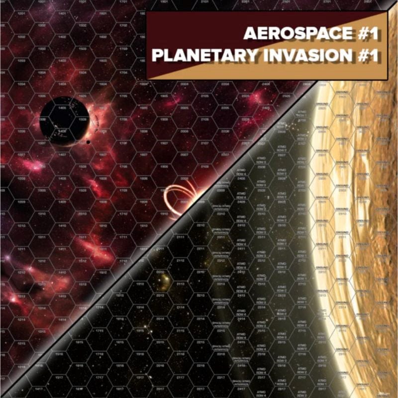 Catalyst Game Labs Miniatures Battletech - Premium BattleMat - Aerospace 1/ Planetary Invasion 1  (TBD 2024 release)