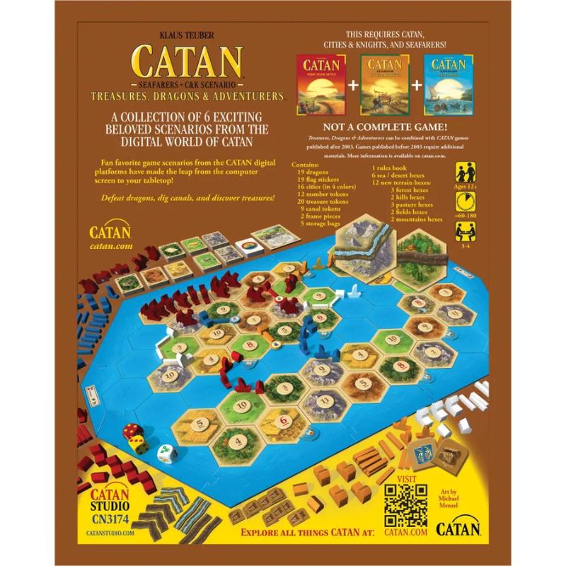 Catan Studios Board & Card Games Catan - Treasures, Dragons & Adventurers