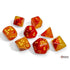 Chessex Dice Chessex D7-Die Set Gemini Polyhedral Gellow-Red/yellow Luminary 7-Die Set (with bonus die)