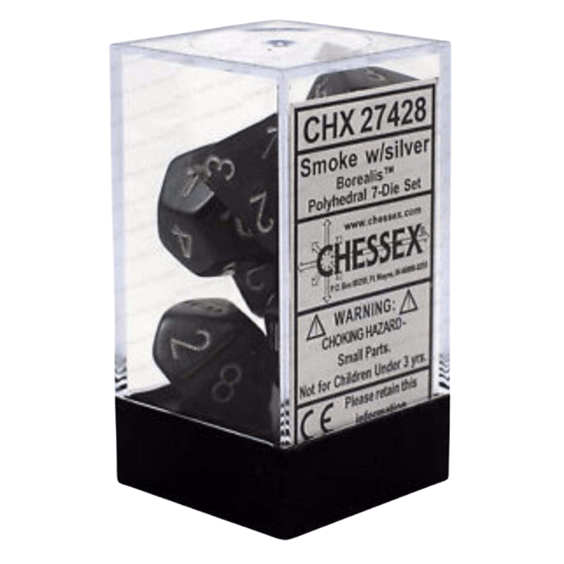 Chessex Dice Chessex Polyhedral Dice - 7D Set - Festive Violet/White