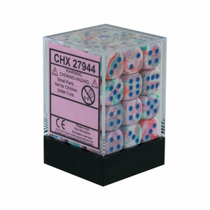 Chessex Dice Dice - Chessex 12mm 36 D6 - Festive Pop Art/Blue