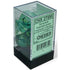 Chessex Dice Dice - Chessex 7 Polyhedrals - Borealis Kelp/Light Green Luminary Set