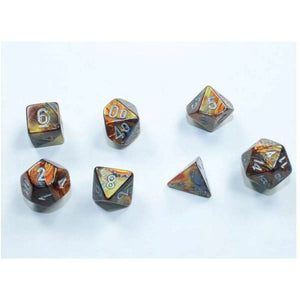 Chessex Dice Dice - Chessex 7 Polyhedrals - Lustrous Mini-hedral Gold/silver