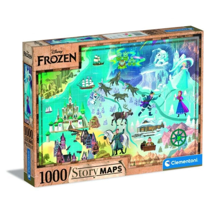 Frozen - Story Maps Puzzle (1000pc) Clementoni