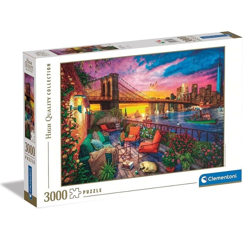 Clementoni Jigsaws Manhattan Balcony (3000pc) Clementoni