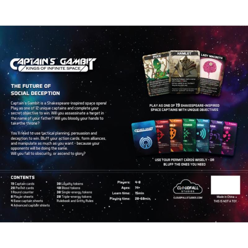 Cloudfall Studios Board & Card Games Captain's Gambit (25/04/2025 Release)