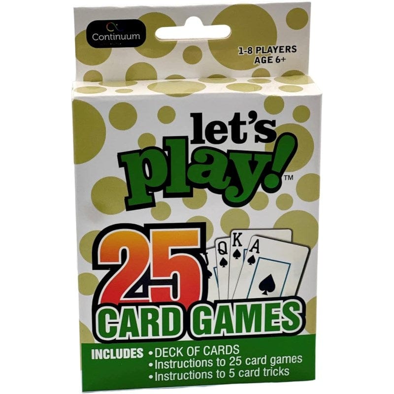 Continuum Games Board & Card Games Lets Play! - 25 Card Games