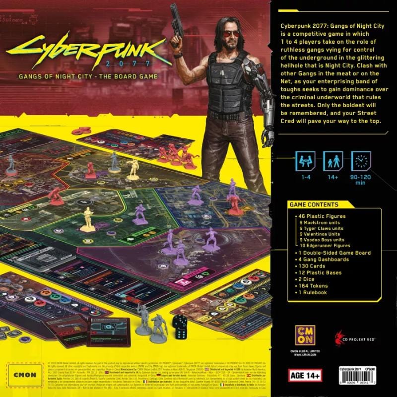 Cool Mini or Not Board & Card Games Cyberpunk 2077 - Gangs of Night City - Board Game