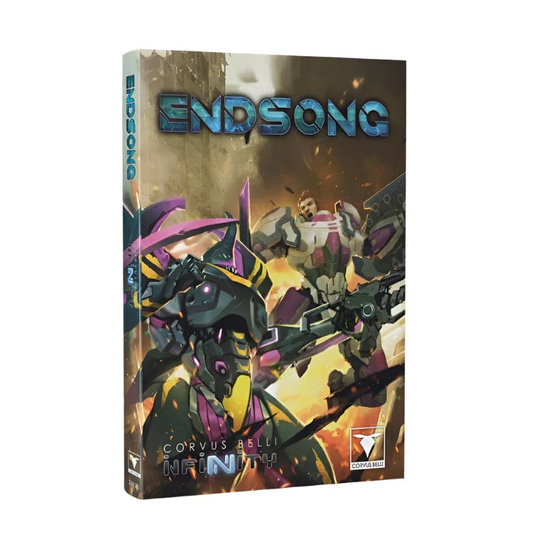 Corvus Belli Miniatures Infinity - Endsong Book w/ EXOs, Exrah Executive Officers with Exclusive Mini